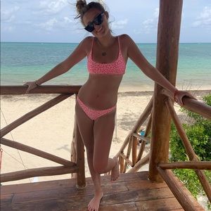 Pink cheetah TRINAGL